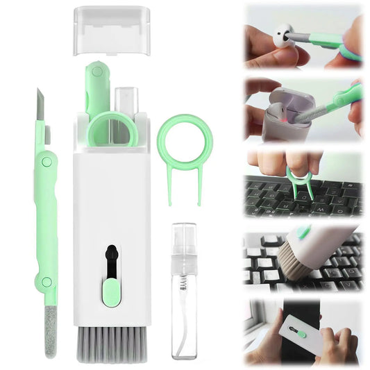 7in1 Computer Phone Cleaning Set for Laptop Keyboard Airpods Pro iPad Phone MacBook Earbuds, Keyboard Cleaner Brush Kit